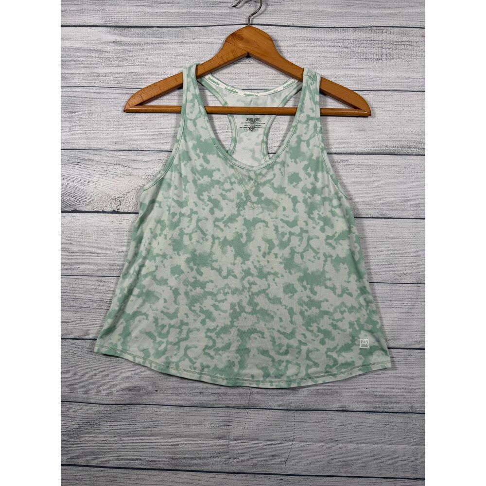 Avalanche Women's Small Mint Green White Tie Dye Tank Top Leggings Set 4504